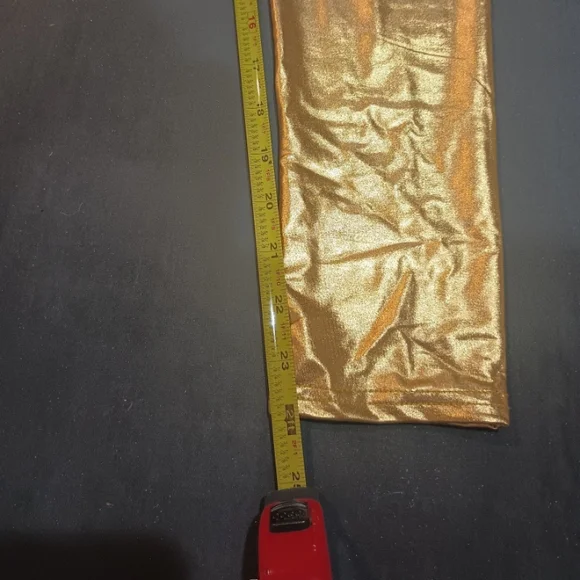 Gold leggings men women who ever - Picture 3 of 5